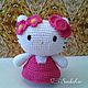 Hello Kitty амигуруми в розовом платье. Мини фигурки и статуэтки. Sonbahar. Ярмарка Мастеров.  Фото №6