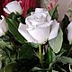 Букет белых роз из холодного фарфора. Букеты. Марина Мускова. Интернет-магазин Ярмарка Мастеров.  Фото №2