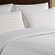White linen, Turkish stripe satin,140gr/m2, Bedding sets, Moscow,  Фото №1