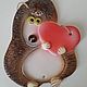 Panel: hedgehog with a heart. Panels. andrej-angelov. Online shopping on My Livemaster.  Фото №2