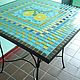 Order Forged table with mosaic 'Lemons'. Marjana. Livemaster. . Tables Фото №3