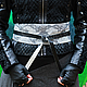 Waist belt made of genuine leather Python Black white, Belt, Moscow,  Фото №1