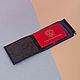Cubierta de tarjeta de identificación clip de dinero. Cover. Leather Collection. Ярмарка Мастеров.  Фото №5