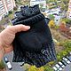 Митенки перчатки без пальцев на подкладке цвет черный с серым зимние. Митенки. Shop Time. Ярмарка Мастеров.  Фото №4