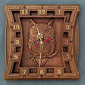 Для дома и интерьера handmade. Livemaster - original item The Owl Clock is Wonderful. Handmade.