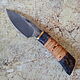 Knife 'Aztec' h12mf birch bark stab.karelka. Knives. Artesaos e Fortuna. My Livemaster. Фото №5