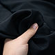 Крепдешин шелковый Alta Moda черный GN660270. Ткани. БАРХАТ Итальянские ткани (barhat-tkani). Интернет-магазин Ярмарка Мастеров.  Фото №2