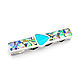 TIE CLIP Turquoise and mother of Pearl. Handmade. Tie clip. ARIEL - MOSAIC. My Livemaster. Фото №5