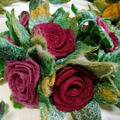 Цветы и флористика handmade. Livemaster - original item Flowers felted. Rose wool. Felted roses. Handmade.