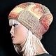 Шапки "Azteca" 54,  90 (шапка вяз, шапка квадрат). Шапки. Ирина(shvilinka.knit). Ярмарка Мастеров.  Фото №9