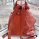 Order Backpack leather women's Trussardi. Innela- авторские кожаные сумки на заказ.. Livemaster. . Classic Bag Фото №3