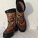 Men's felted boots Iron Maiden. High Boots. wool gifts. My Livemaster. Фото №6