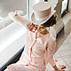 Women's top hat with veil. Color cream. Cylinder. Exclusive HATS. LANA ANISIMOVA.. My Livemaster. Фото №6