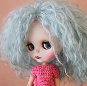 Материалы для творчества handmade. Livemaster - original item The hair to the Scalp for Blythe Blythe Blythe reroot mohair Scalp. Handmade.