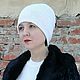 Шапка кашемир Cariaggi. Шапки. Оксана Акимова Вязание на заказ. Интернет-магазин Ярмарка Мастеров.  Фото №2