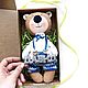 Именной мишка. Подарок новорожденному. Malektoys. Ярмарка Мастеров.  Фото №6