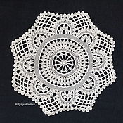 Для дома и интерьера handmade. Livemaster - original item Decorative napkins: Lace napkin-tablecloth No. №51 beige. Handmade.