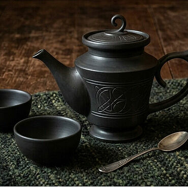 Посуда ручной работы. Ярмарка Мастеров - ручная работа Чайник керамический. Handmade.