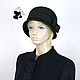Order Stylish lady's hat. 100% wool. Three colors. Mishan (mishan). Livemaster. . Hats1 Фото №3
