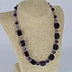 Order Necklace of natural stones amethyst ' Lavender'. Magic box. Livemaster. . Necklace Фото №3