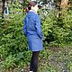 Denim coat blue double breasted. Coats. Tolkoyubki. Online shopping on My Livemaster.  Фото №2