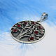 Кулон Гранатовое Дерево из серебра 925 с красными цирконами SS0042. Подвеска. Sunny Silver. Ярмарка Мастеров.  Фото №4