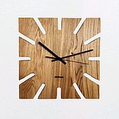 Для дома и интерьера handmade. Livemaster - original item Sun oak wall clock. Handmade.