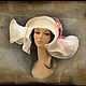 Hat summer 'Pink rose'. Hats1. Novozhilova Hats. My Livemaster. Фото №6