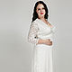 Plus Size White Lace Wedding Dress. Dresses. R-L STUDIO. Ярмарка Мастеров.  Фото №4