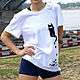 Белая женская футболка оверсайз для отпуска, футболка с котом, Футболки, Новосибирск,  Фото №1