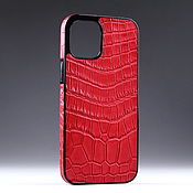 Сумки и аксессуары handmade. Livemaster - original item Case for any iPhone model made of crocodile skin IMA8002R2. Handmade.
