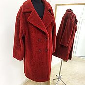 Одежда handmade. Livemaster - original item ECO FUR COAT made of wool, demi-season coat. Handmade.