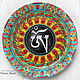 Декоративная тарелка "Тибетский Ом" ручная роспись, Тарелки, Краснодар,  Фото №1