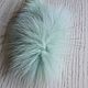 Finnish Arctic Fox patch light green powdery/natural fur. Fur. Warm gift. Online shopping on My Livemaster.  Фото №2