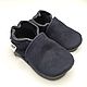 Dark Blue Baby Shoes, Nubuck, Leather Baby Shoes, Ebooba. Footwear for childrens. ebooba. Online shopping on My Livemaster.  Фото №2