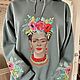 Frida Kahlo. Design for machine embroidery. Embroidery tools. Nata-xa_1. My Livemaster. Фото №6