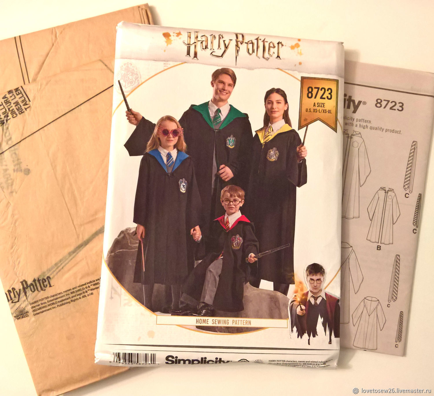 SEWING PATTERN Costume Harry Potter for Adults and Children S8723