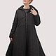 A trapeze jacket with a wide skirt long in the floor with a zipper, Coats, Moscow,  Фото №1