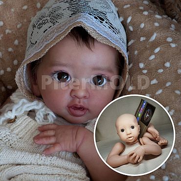 Кукла Реборн Ева Силиконовая с мягконабивным телом QA Baby 45 см ✔
