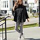 NATALINI широкая Парка Накидка с капюшоном oversize черная. Парки. NATALINI. Ярмарка Мастеров.  Фото №9