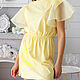 Summer dress lemon open back, yellow cotton dress. Dresses. Lara (EnigmaStyle). My Livemaster. Фото №4