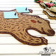 Interior cork Board "Russian doll"/ "BEAR". Note boards. corkdesigner (corkdesigner). Online shopping on My Livemaster.  Фото №2
