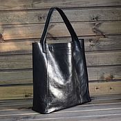 кожаная сумка в коричневых оттенках