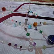 Работы для детей, ручной работы. Ярмарка Мастеров - ручная работа Transformer beads made of natural stones, accessory for glasses. Handmade.