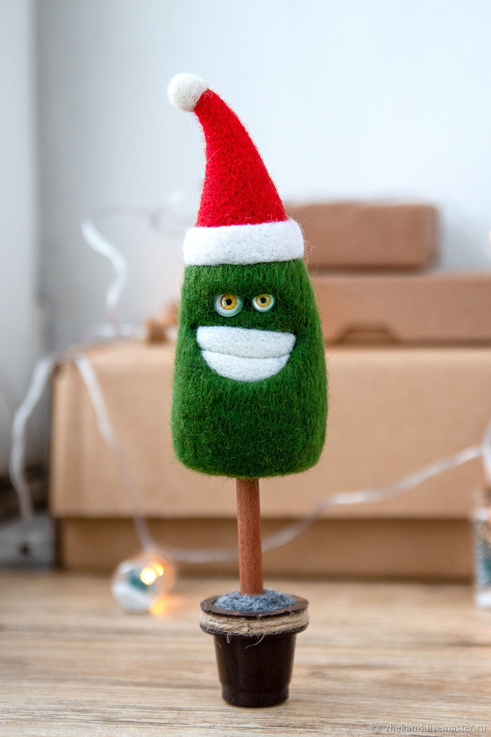 Aurora Palm Pals - Зеленая мягкая плюшевая игрушка Новогодняя елка (12см) | Childrensalon