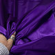 Плащевая ткань атлас фиолетовый. Ткани. БАРХАТ Итальянские ткани (barhat-tkani). Ярмарка Мастеров.  Фото №4