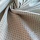 Ткань лен хлопок мелкий серый горох на натуральный фоне. Ткани. Оксана    Льняной мир. Интернет-магазин Ярмарка Мастеров.  Фото №2
