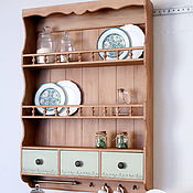 Для дома и интерьера handmade. Livemaster - original item Shelves: shelf for kitchen spices jars plates dishes in Provence style. Handmade.