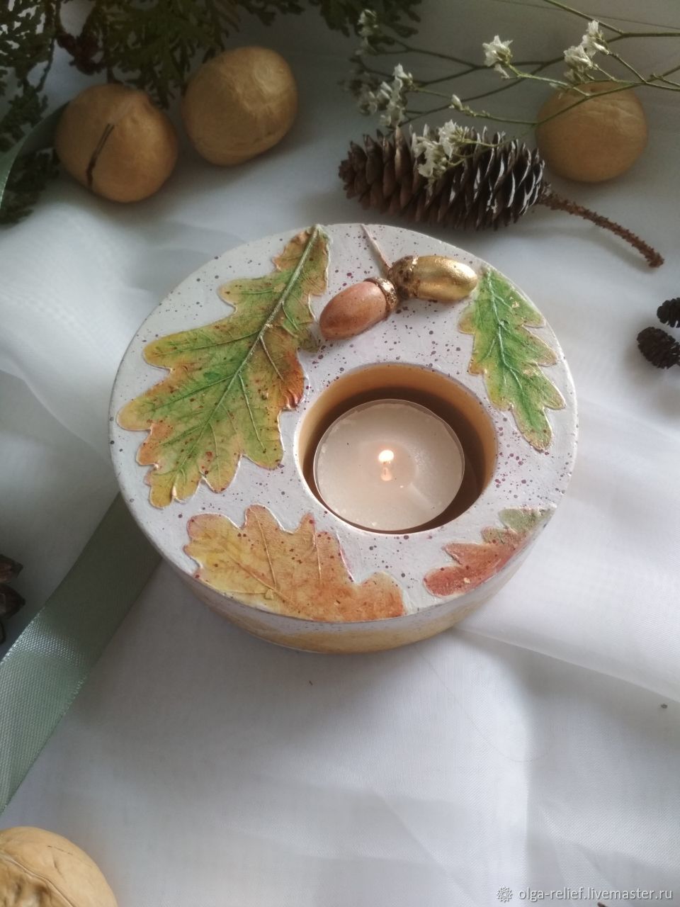 Подсвечники: подсвечник из гипса, ботанический барельеф в интернет ...