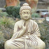 Дача и сад handmade. Livemaster - original item The concrete sculpture of a sitting Buddha for home and garden. Handmade.